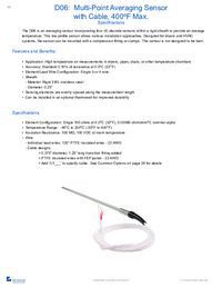 Thumbnail of document Data Sheet - D06 Multi-Point Averaging Sensor